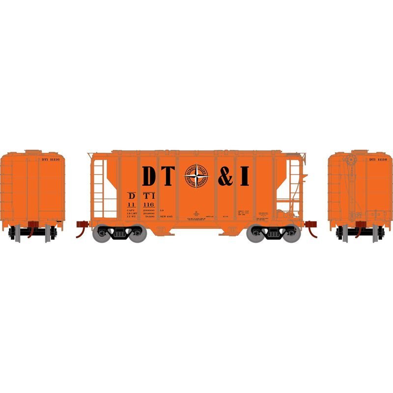 Athearn 63817 HO, PS 2600 2 - Bay Covered Hopper, DTI, 11116 - House of Trains
