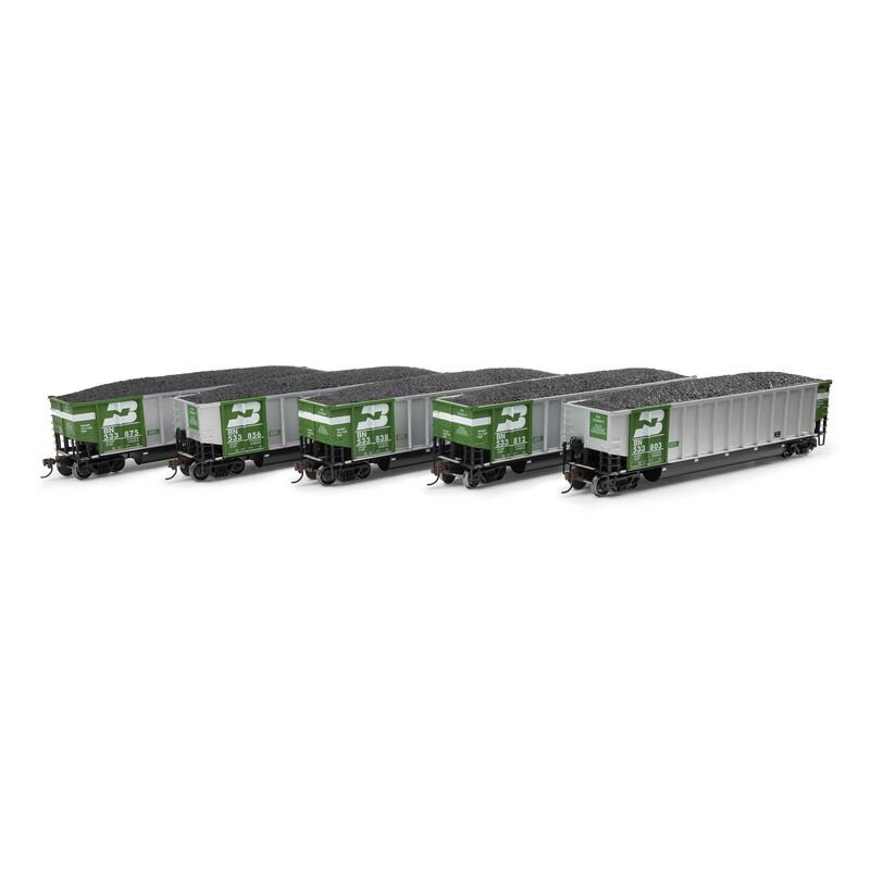 Athearn 81593 HO, BethGon Coalporter, 5 Pack, Burlington Northern - House of Trains