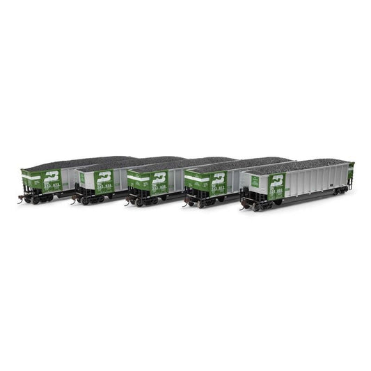 Athearn 81593 HO, BethGon Coalporter, 5 Pack, Burlington Northern - House of Trains