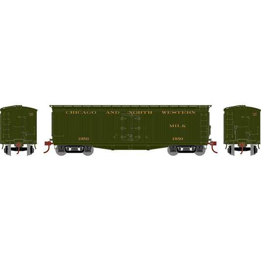 Athearn 84707 HO, 40' Pfaudler Wood Milk Car, Chicago North Western, CNW, 1950 - House of Trains