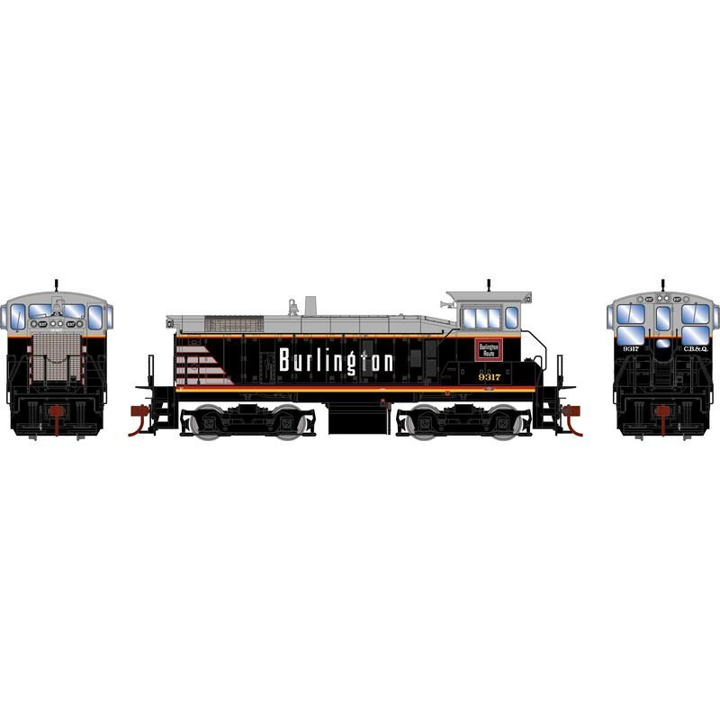 Athearn 86745 HO RTR SW1000, DCC Ready, CBQ, 9317 - House of Trains