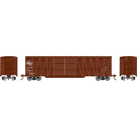 Athearn 90096 HO, 50' Single - Sheathed Outside Braced Box Car, Milwaukee Road, MILW, 272017 - House of Trains