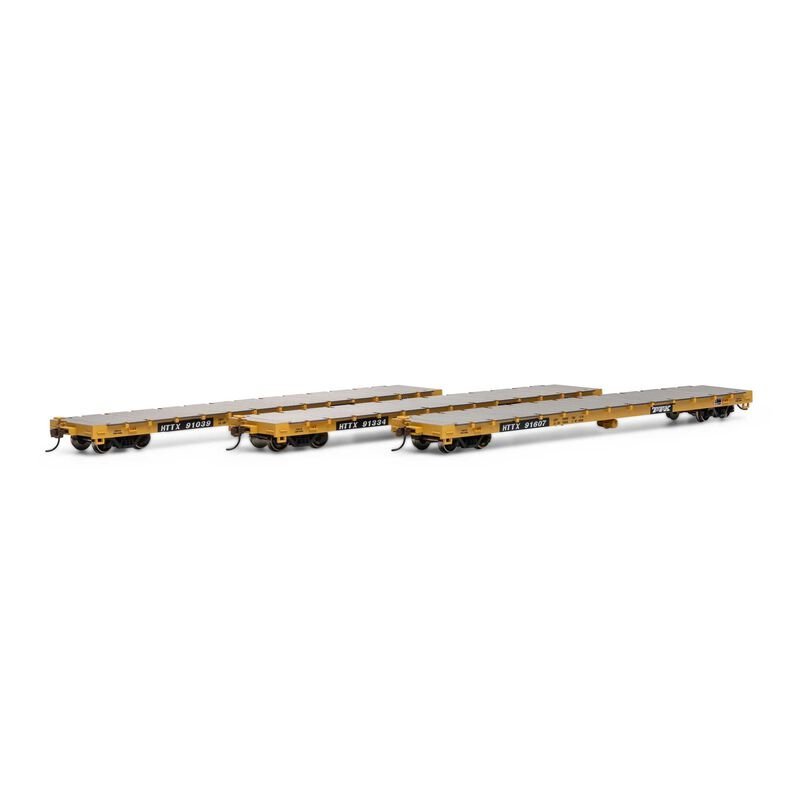 Athearn 98086 HO, 60' Flat Car, 3 - pack, Trailer Train - House of Trains