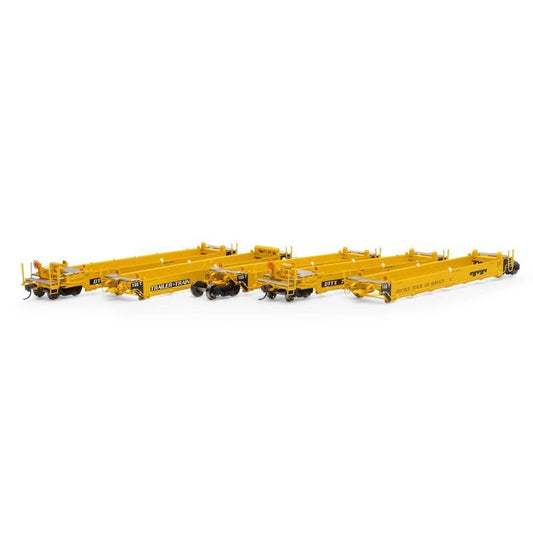 Athearn 98925 HO, Maxi I 5 - Unit Well Car, Early, Southern Pacific, DTTX, 73149 - House of Trains