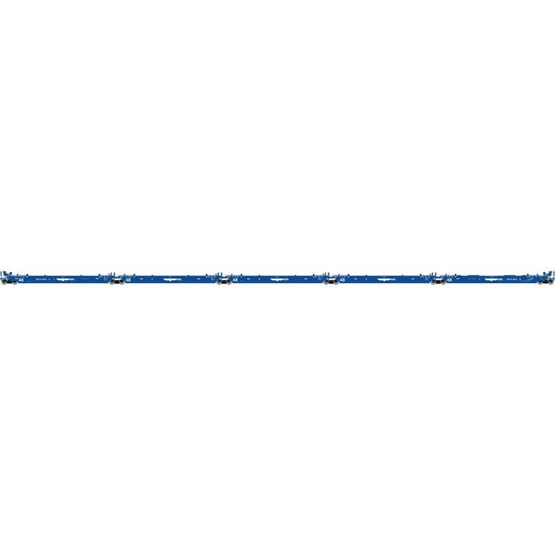 Athearn 98931 HO, Maxi III 5 - Unit Well Car, APLX, 4824 - House of Trains