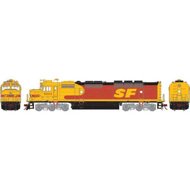 Athearn Genesis 28505 HO, FP45 DCC READY, LED, Santa Fe, Kodachrome, SF, 5991 - House of Trains