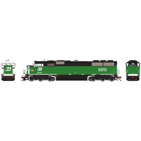 Athearn Genesis 75501 HO, SD60M, Tri Clops, Tri - clops, DCC Ready, LED, Burlington Northern, BN, 9213 - House of Trains
