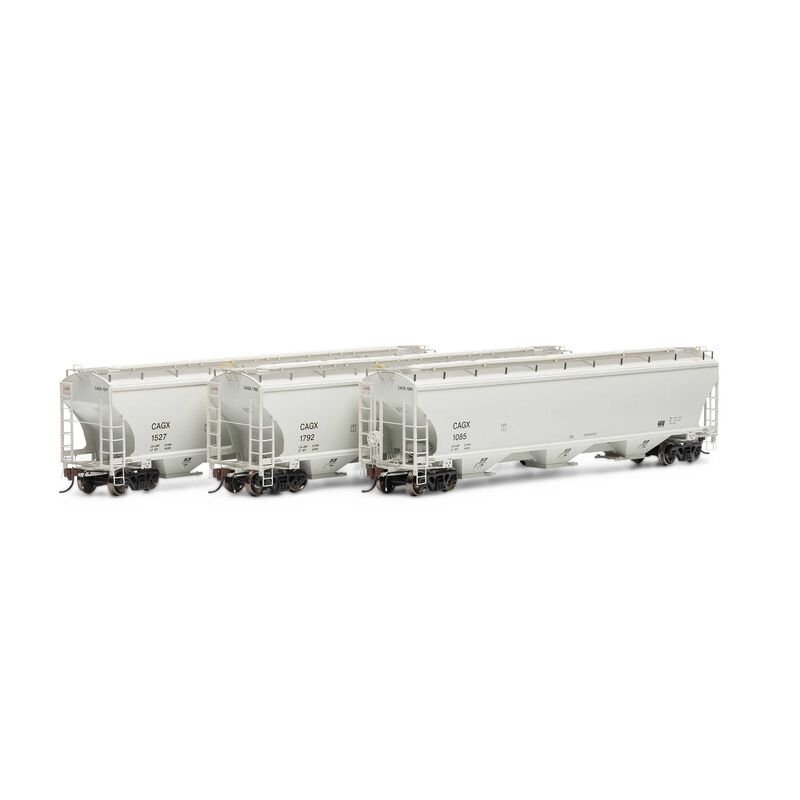 Athearn Genesis 97146 HO, Trinity Covered Hopper, 3 - Pack, ConAgra, CAGX, 1085, 1527, 1792 - House of Trains