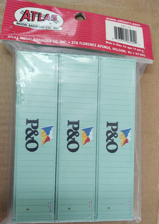 Atlas 20 002 696 HO 40' Refrigerated Containers, PO #2 (3 Pack) - House of Trains