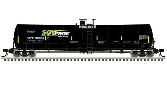 Atlas 20 006 894 HO, Trinity 25,500 Gallon Tank Car, Soy Power Bio Fuels, GATX, 30829 - House of Trains