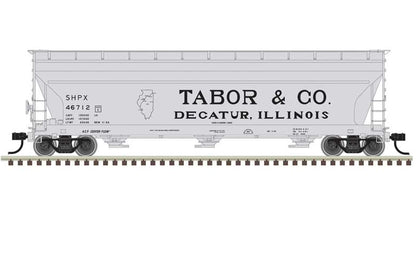 Atlas 20 006 941 HO, ACF 4650, Centerflow, Covered Hopper, Early, Tabor and Company, SHPX, 46726 - House of Trains