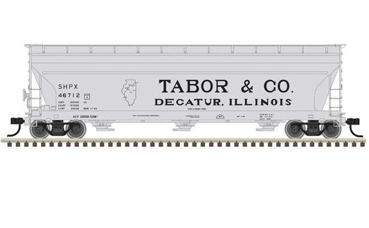 Atlas 20 006 941 HO, ACF 4650, Centerflow, Covered Hopper, Early, Tabor and Company, SHPX, 46726 - House of Trains