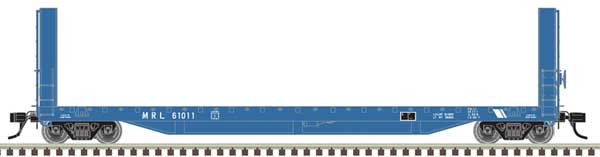 Atlas 20 007 110 HO, 51' 6" Canadian Bulkhead Flat Car, Montana Rail Link, MRL 61020 - House of Trains