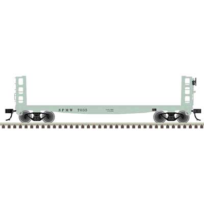Atlas 20 007 582 HO, Pulpwood Flat Car, Southern Pacific Maintenace of Way, SPMW 7035 - House of Trains