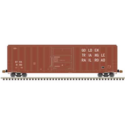 Atlas 20 007 599 HO, FMC 5347 Single Door Box Car, Golden Triangle Railroad, GTRA 1185 - House of Trains