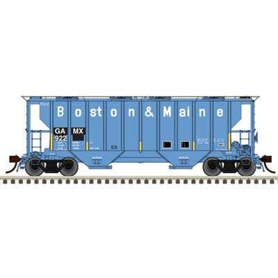 Atlas 20 007 693 HO, Portec 3000 Covered Hopper, American de Mexico, ex - Boston and Maine, GAMX 920 - House of Trains