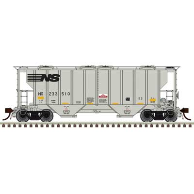 Atlas 20 007 696 HO, Portec 3000 Covered Hopper, Norfolk Southern, NS ...