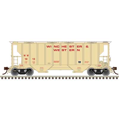 Atlas 20 007 701 HO, Portec 3000 Covered Hopper, Winchester and Western, WW 1004 - House of Trains
