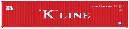Atlas 50 004 163 N 40' Standard Height Container, K - Line, Set 2, KKFU, 3 Pieces - House of Trains