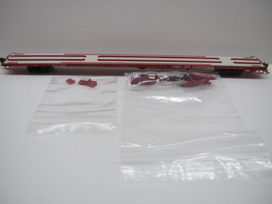 Atlas 50 004 430 N, ACF 89' 4" Flat Car, Mid/End Hitches, APL, Linertrain, APLX, 17073 - House of Trains
