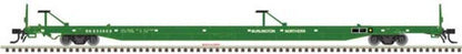 Atlas 50 004 433 N, ACF 89' 4" Flat Car, Mid/End Hitches, Burlington Northern, BN, 635606 - House of Trains