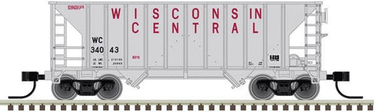 Atlas 50 004 607 N, Greenville 100 Ton Twin Hopper, Wisconsin Central, WC, 34024 - House of Trains