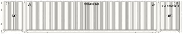 Atlas 50 005 216 N 53' Containers, American Highway, AMHU , Set 2, 3 pieces - House of Trains