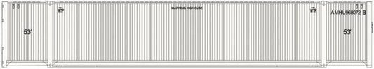 Atlas 50 005 216 N 53' Containers, American Highway, AMHU , Set 2, 3 pieces - House of Trains