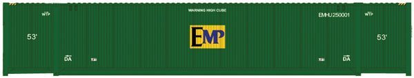 Atlas 50 005 217 N 53' Containers, EMP, Centered Logo, EMHU , Set 1, 3 pieces - House of Trains