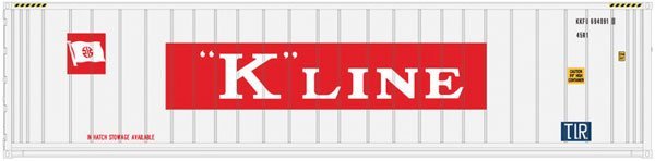 Atlas 50 005 353 N, 40' Refrigerated Container, K - Line, KKFU, Set 1, 3 Pieces - House of Trains