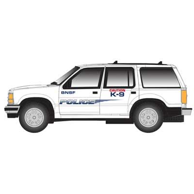 Atlas 60 000 168 N, 1993 Ford Explorer, BNSF Police - House of Trains