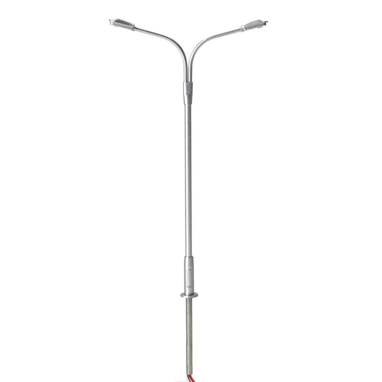 Atlas 70 000 169 HO, Double Arm Street Light, Silver Pole, Warm White LED, 3 Pieces - House of Trains