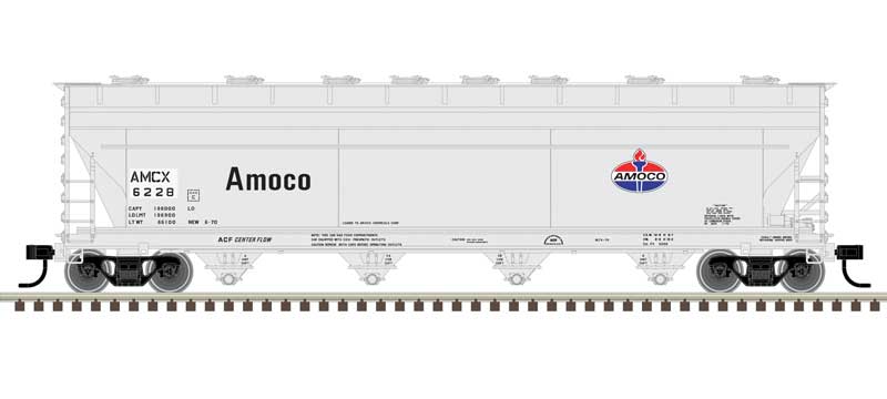 Atlas Master Plus 20 006 904 HO, ACF 5250 Covered Hopper, Amoco, AMCX ...