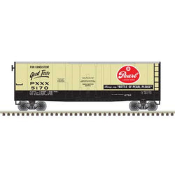 Atlas Trainman 20 007 251 HO, 40' Box Car, Pearl Lager, 5170 - House of Trains