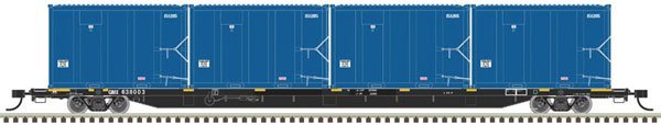 Atlas Trainman Plus 50 005 421 N, 85' Trash Container Flat Car, GIMX, 638126 - House of Trains