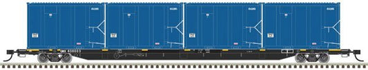 Atlas Trainman Plus 50 005 421 N, 85' Trash Container Flat Car, GIMX, 638126 - House of Trains