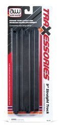 Auto World 172 HO Slot Car Track, 9" Straight Track (2 Pieces) - House of Trains
