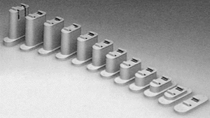 Atlas 2541 N, Code 80, Over and Under, Pier Set, 25 Pieces
