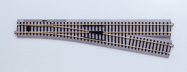 Kato 2-863 HO Unitrack, Number 6, Manual Right Hand Turnout, 34-1/8", 867mm Radius Curve
