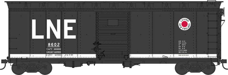 Bowser 43160 HO, 40' Box Car, Lehigh New England, LNE, 8602 - House of Trains