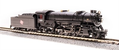 Broadway Limited 5957 N, USRA Heavy Mikado 2 - 8 - 2, Paragon 3 DCC/Sound, MILW, 376 - House of Trains