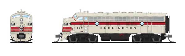 Broadway Limited 9247 N EMD F7B, DCC/Sound, CBQ, 169C - House of Trains