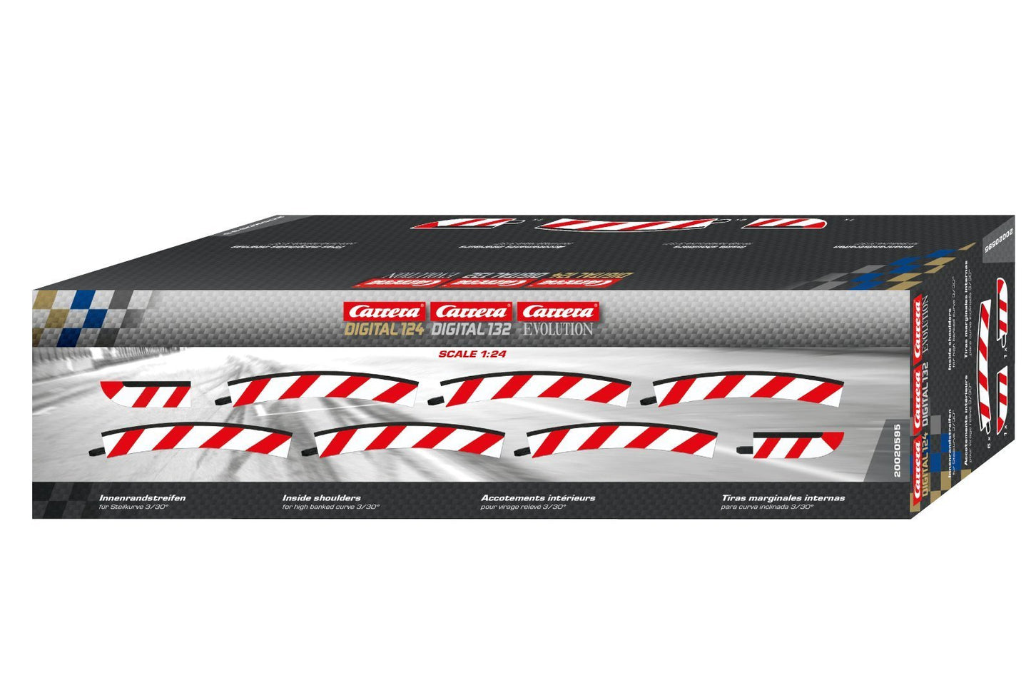 Carrera 20594 Digital 1:24, Digital 1:32, Evolution, Inside Shoulders, High Banked Curve 2/30 degree - House of Trains