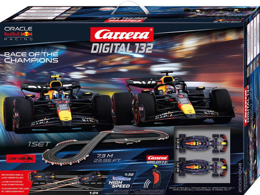 Carrera 30048, Digital, 132, Race of the Champions, Set, Oracle Red Bull Racing RB20, 23.95 Feet of Track, Wireless Controllers - House of Trains