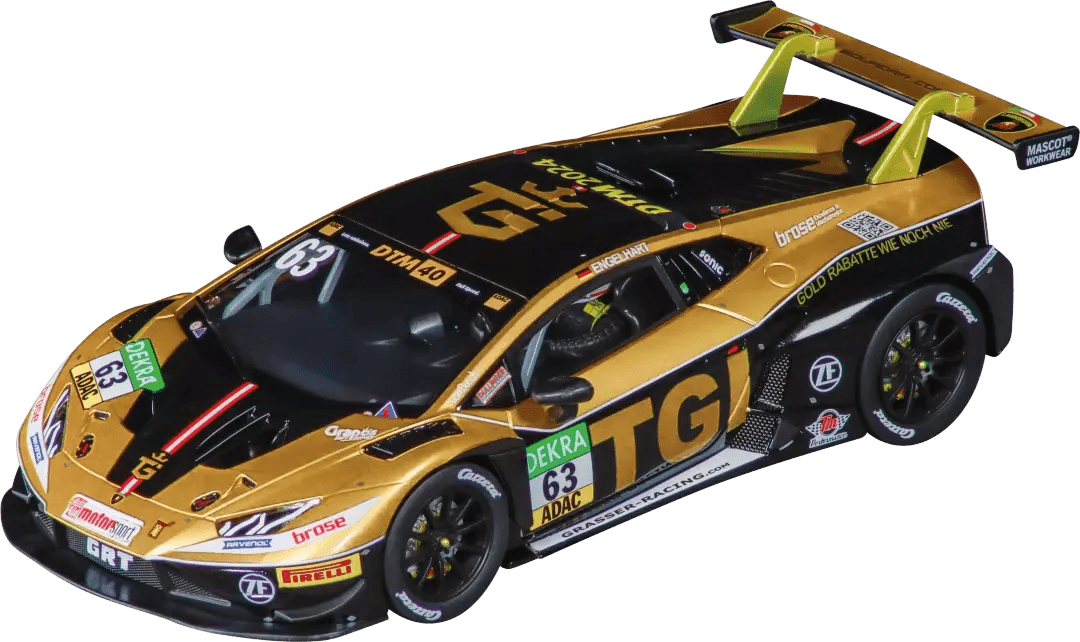 Carrera 32058, Digital 132 Slot Car, Lamborghini Hurucan, No. 63 - House of Trains