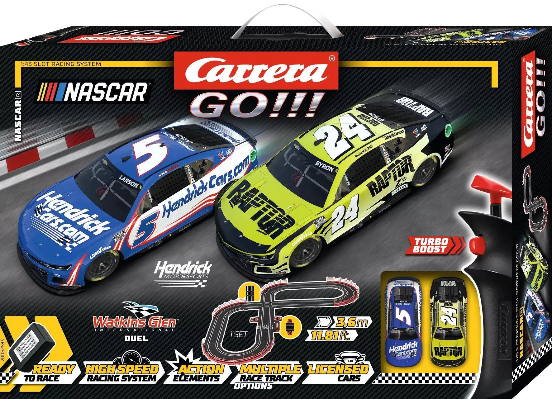 Carrera 62583, GO!!!, NASCAR Watkins Glen International Duel, Set - House of Trains
