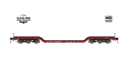 Class One Model Works 200 HO, Heavy Duty Flat Car, ATSF, 90000 - House of Trains