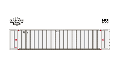 Class One Model Works CT00112 HO, Monon 48' Exterior Post Container, 2 Pack, Transamerica Leasing - House of Trains