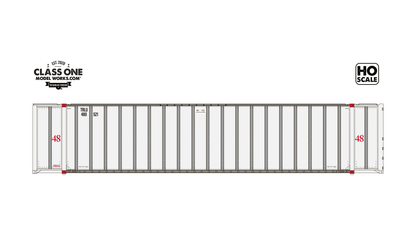 Class One Model Works CT00112 HO, Monon 48' Exterior Post Container, 2 Pack, Transamerica Leasing - House of Trains