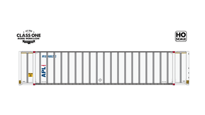 Class One Model Works CT00213 HO, Hyundai 48' Exterior Post Container, 2 Pack, APL - House of Trains